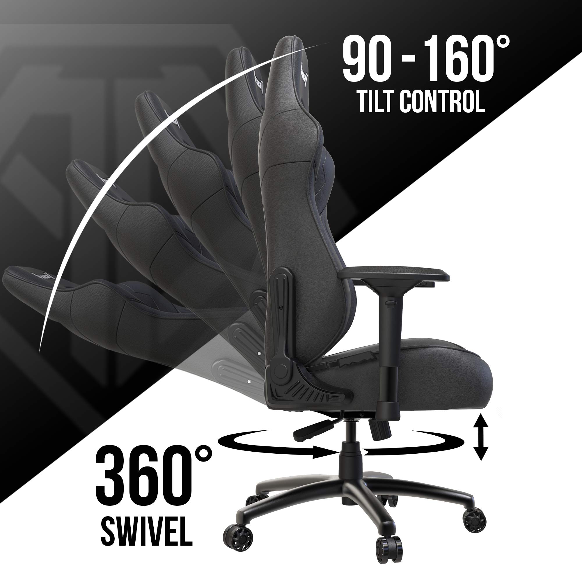 Anda Seat Dark Demon Pro Gaming Chair Black Premium Desk Ergonomic