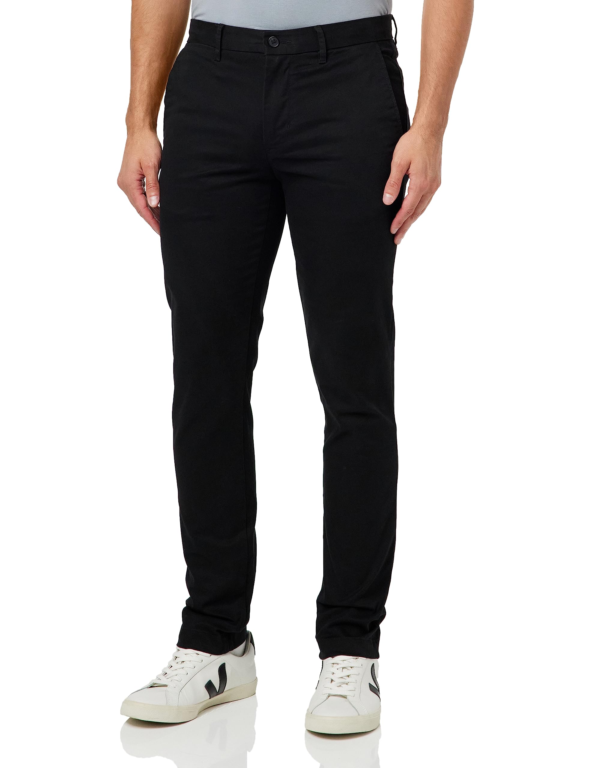 Tommy Hilfiger Black Bleecker 1985 Chinos In Pima Cotton W31 L32