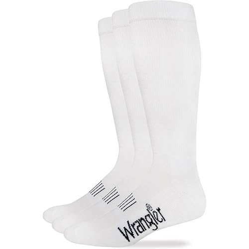 Wrangler Men's Western Boot Socks (Pack of 3)