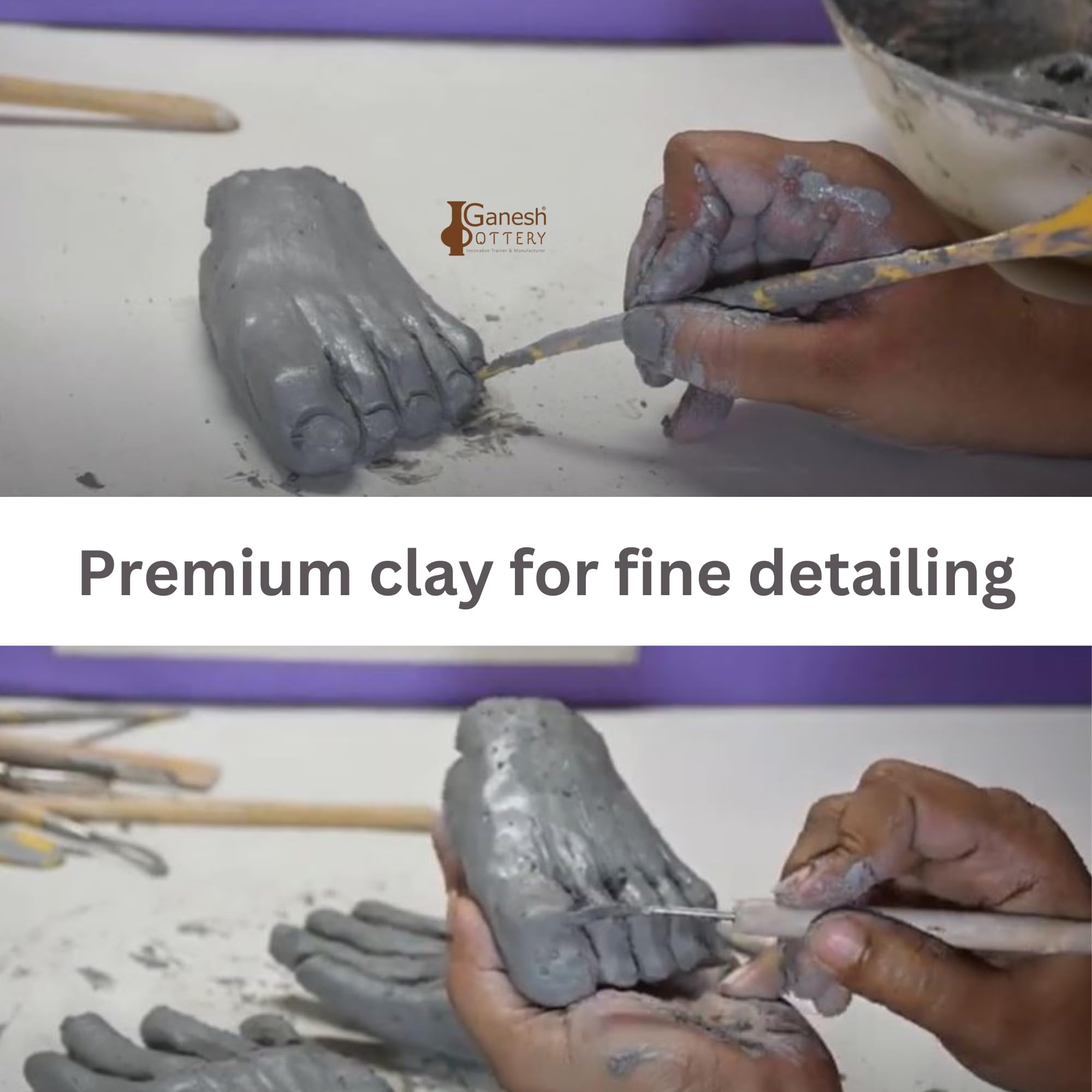 Shadu Mati Clay Dough - Ganesha Idol Making -2 Shadu Mati Clay Dough - Ganesha Idol Making -2