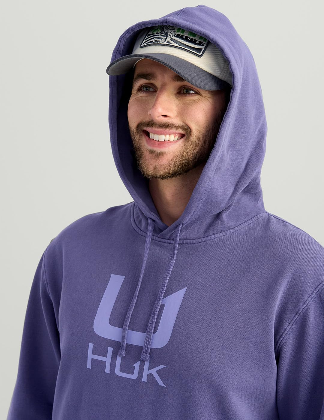 HUK mens Cotton Fleece Hoodie, Soft, Warm, Comfortable Hooded Sweatshirt Pullover for Men - Image 4