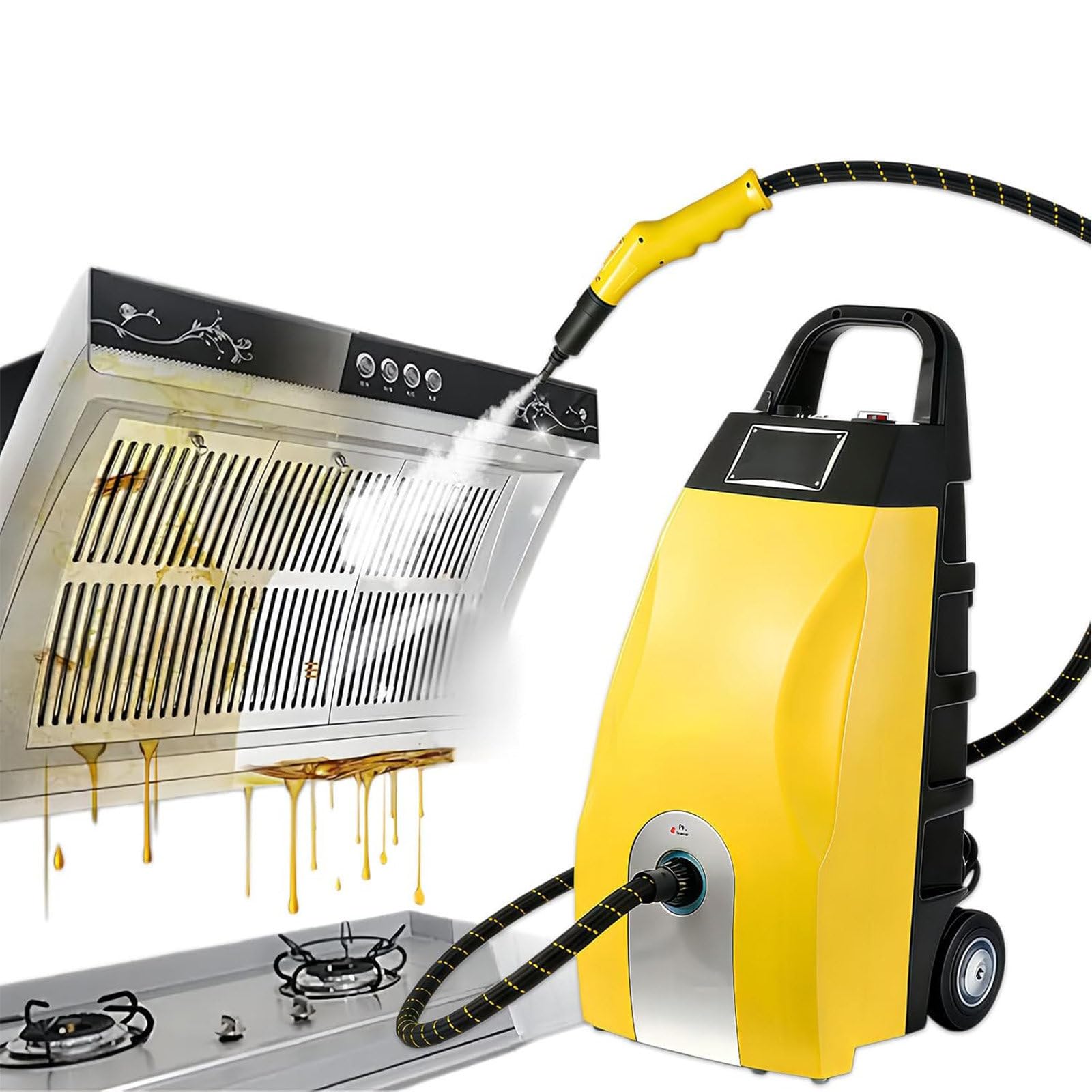 AETEREOS Multi-Purpose Steam Cleaner for Home Appliances & Auto Detailing Yellow