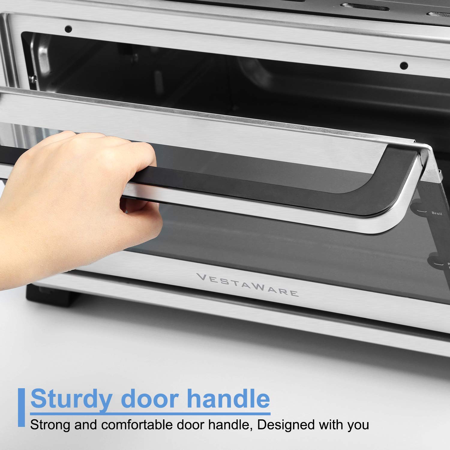 Vestaware Toaster Oven, 27QT Hot Convection & Rotisserie Oven with 10