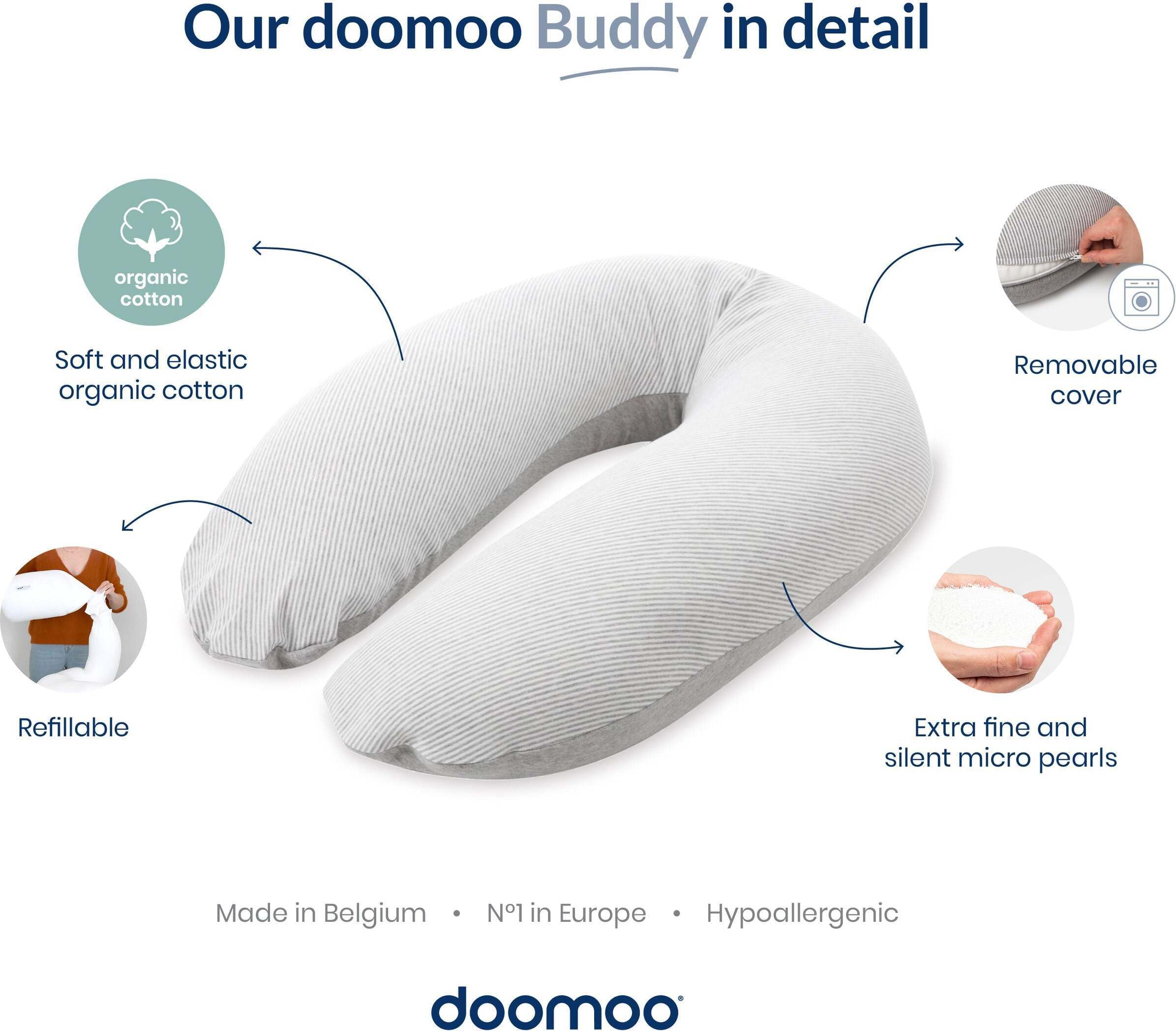 Babymoov Cuscino per allattamento Doomoo Mushrooms