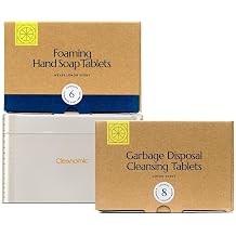 CLEANOMIC Foaming Hand Soap Tablets, Garbage Disposal Tablets & Tablet Tin Bundle
