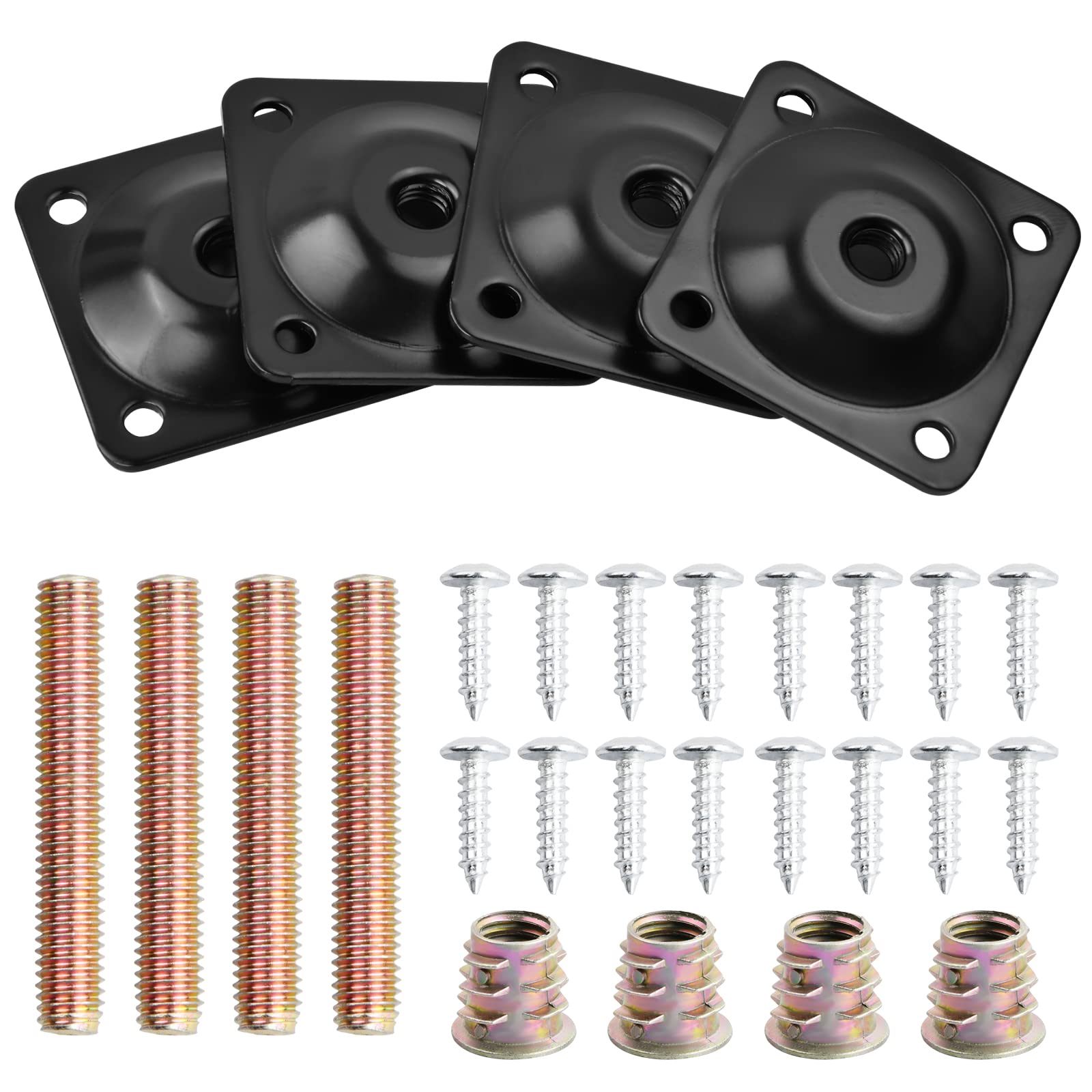 Viti Per Montaggio Mobili Set 35 Piastre A Forma Di 8 TAODAN - Zincate M5 Con Viti, Per Fissaggio Mobili, Sedie E Cassetti Fissaggio Sedie E Panche