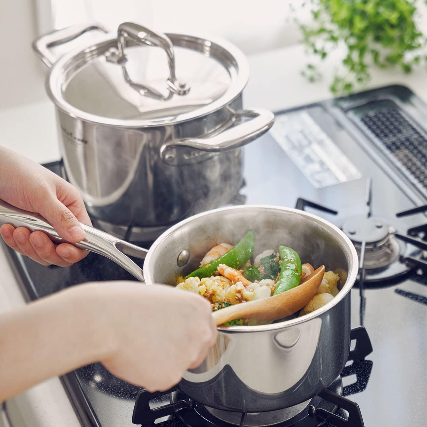 Vita Craft N Series Single-Handed Pot, IH Compatible, 7.1 inches (18 cm)