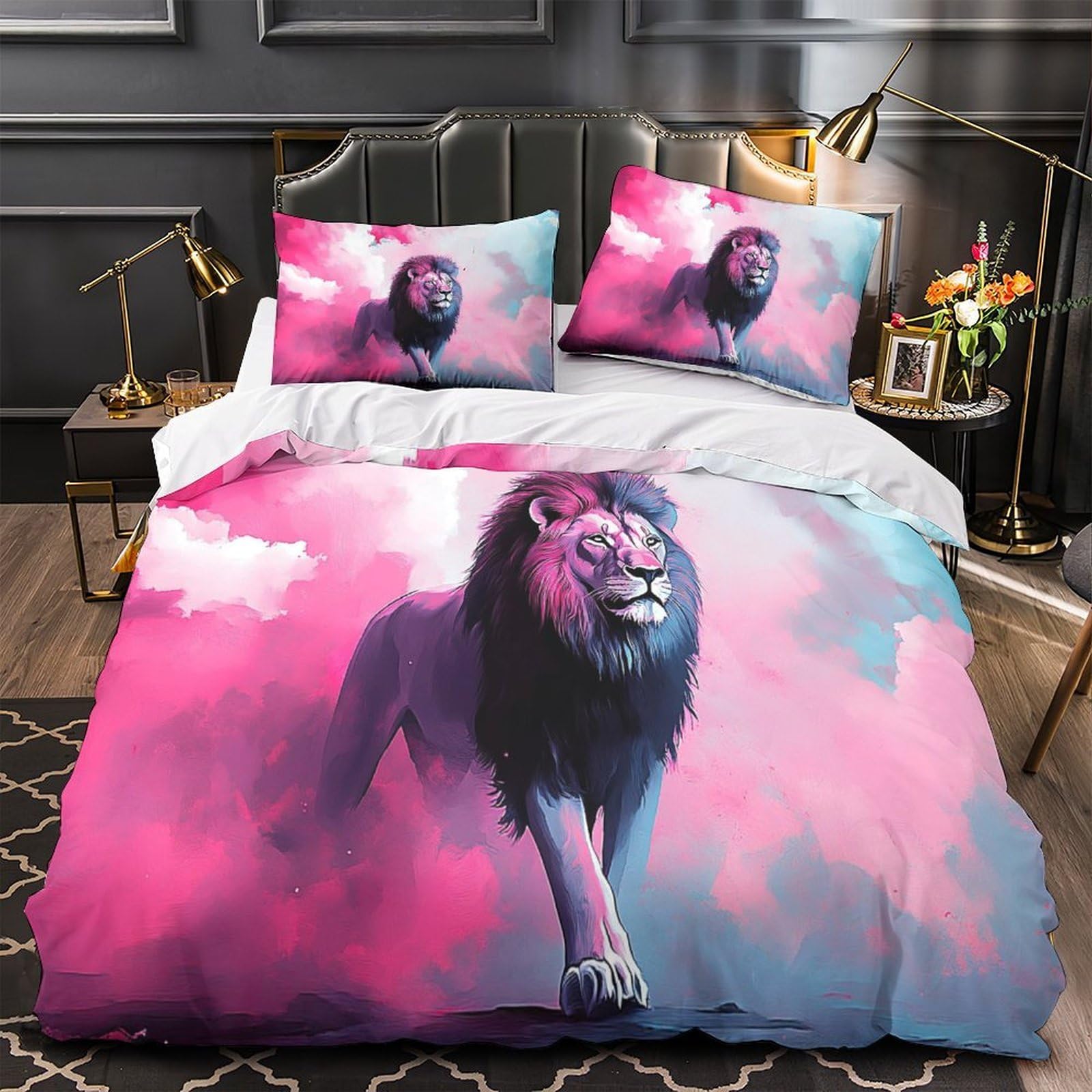 Housse de couette hypoallergénique et respirante Sunset Beach grand lit couple 260x220cm