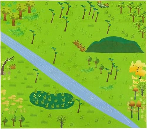 Miniatura 8 de Variety4all Alfombra de juegos de actividades divertida juguete de safari de unicornio de dinosaurio de granja regalo para niños y niñas granja