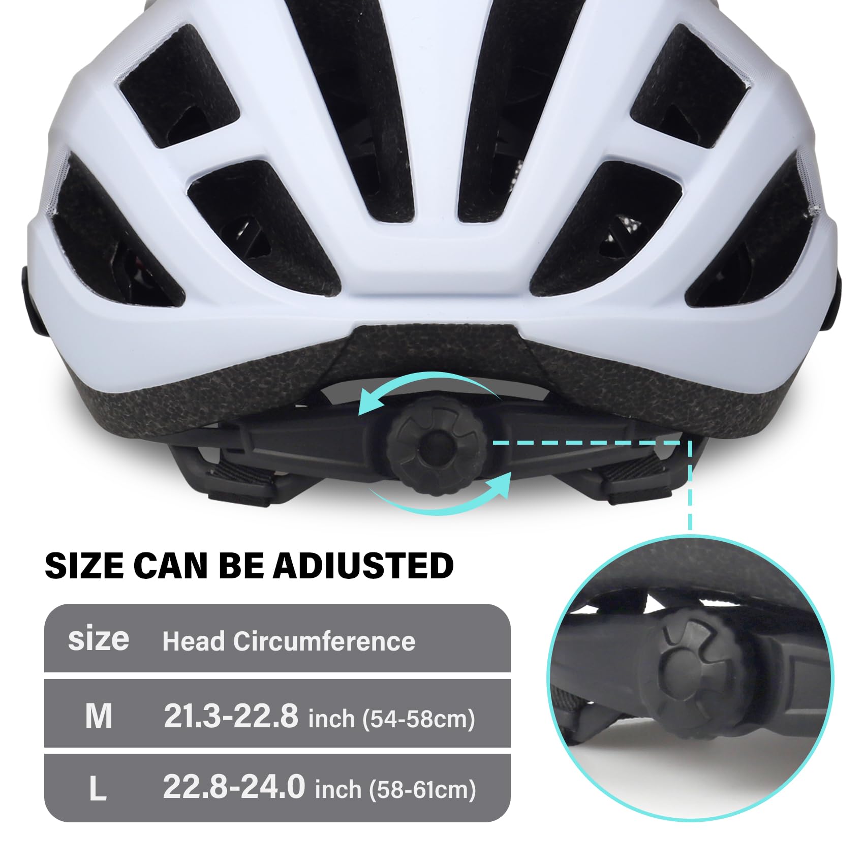 Fahrradhelm für Erwachsene, Jugendliche, Kinder, Jungen, Mädchen, leicht und verstellbar, mit 2 abnehmbaren Visieren