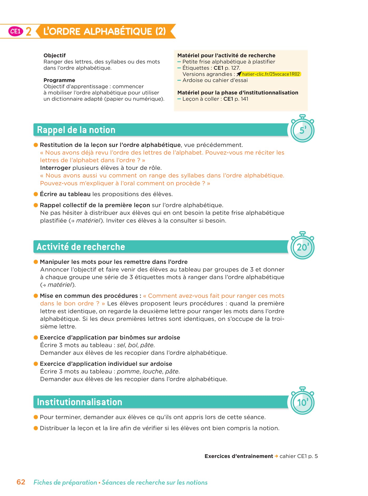 En route pour le vocabulaire ! CE - Ed. 2025 - Fichier de l'enseignant
