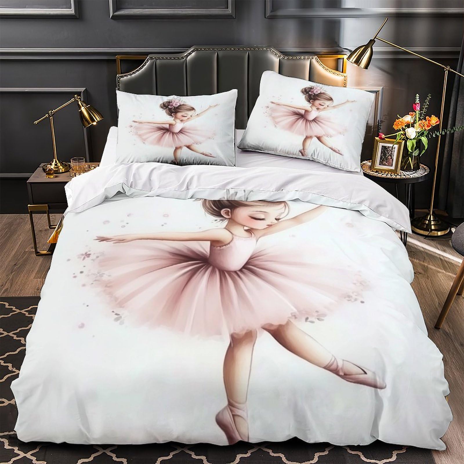 Housse de couette microfibre hypoallergique 200x200 dessin animé léger