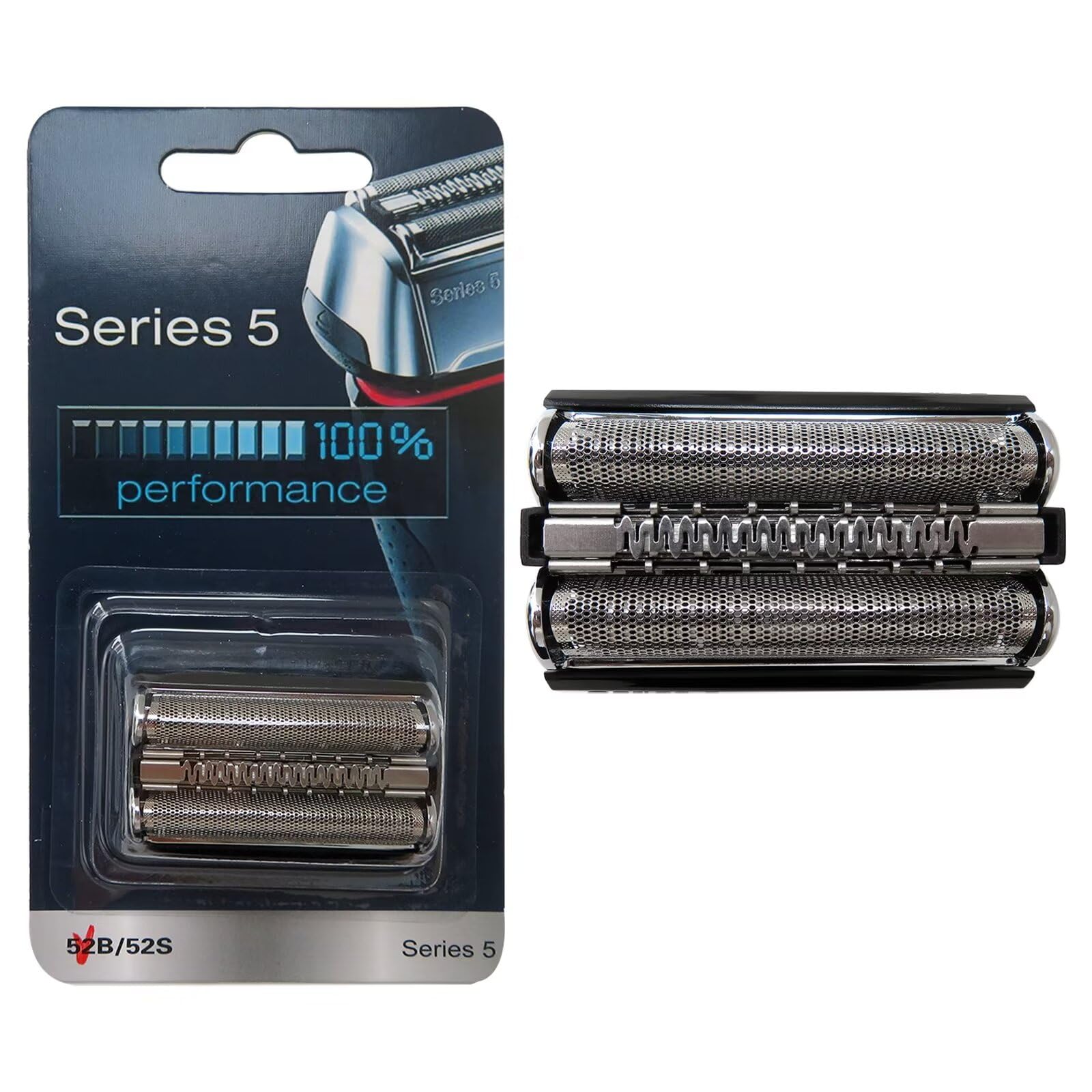 Zafina-UP 52B Shaver Razor Blade Cassette For Bra un 5 Series: 5020S 5030S 5040S 5050CC 5070CC 5090CC (Black)