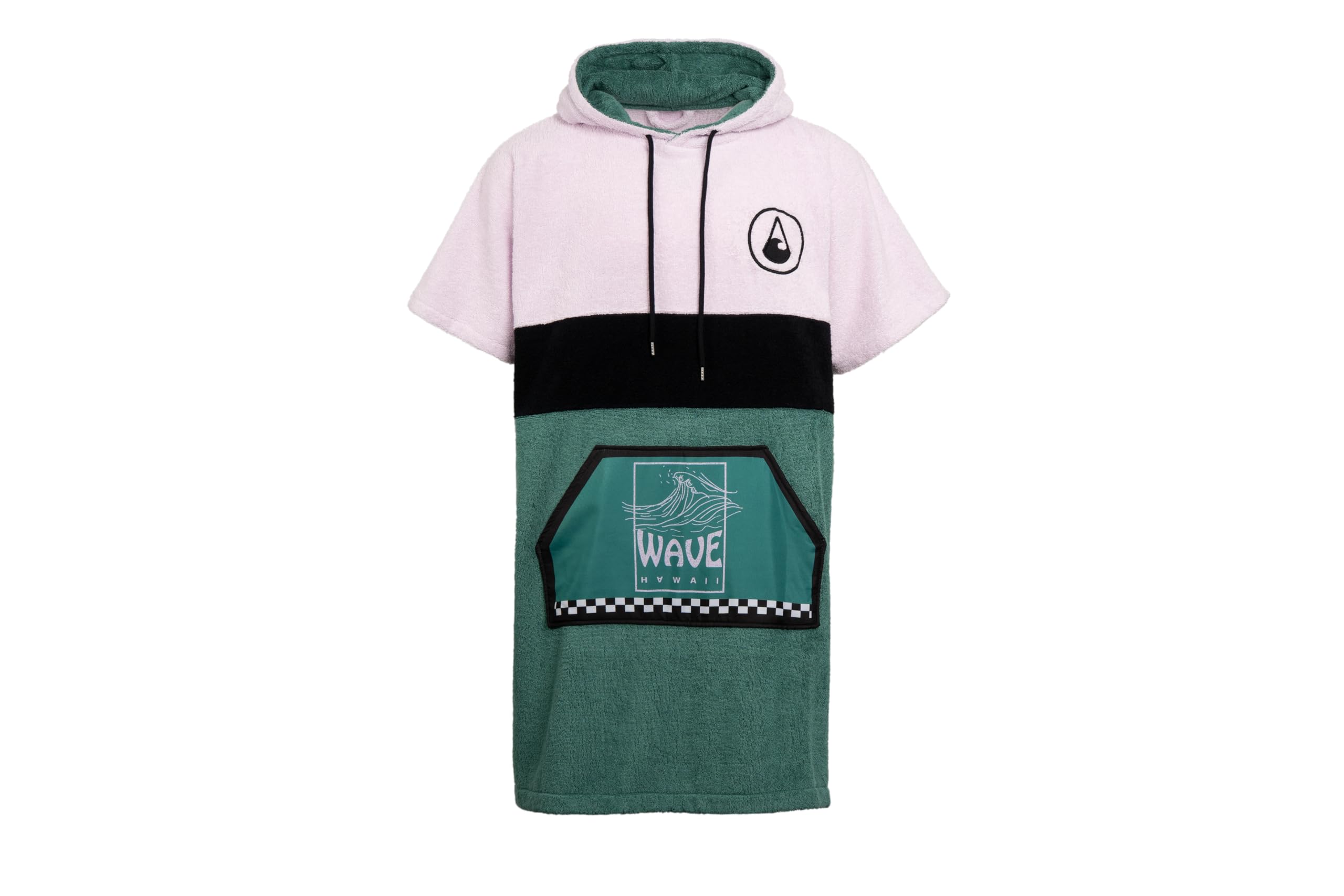 WAVE HAWAII Poncho kąpielowe damskie i męskie, rozmiar S, 151–173 cm | Amorosa Poncho surfingowe dla dorosłych z bawełny 95–100%, chłonny ręcznik frotte, poncho do przebierania