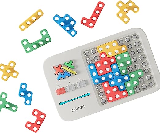 GiiKER Super Blocks Pattern Matching Puzzle Games, Original 1000+ Challenges Brain Teaser Toys for Kids & Teens, Easter Basket Stuffers Birthday Gifts for Boys Girls, Travel Games for Road Trips