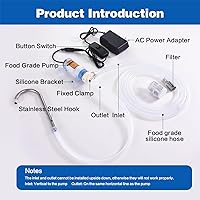 Vista 4 de Food Grade Small Electric Water Transfer Pump 100-240V for Ice Maker,Coffee Machine and Water Dispenser,Auto Siphon Mini Self Priming Pumps for