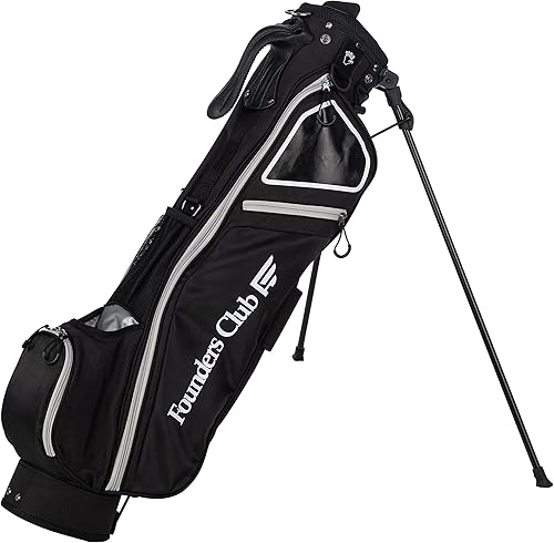 Miniatura 2 de Founders Club Bolsa de golf ligera Sunday con doble correa y soporte, fácil de transportar y poner - Rango de conducción - Bolsa de soporte Par 3