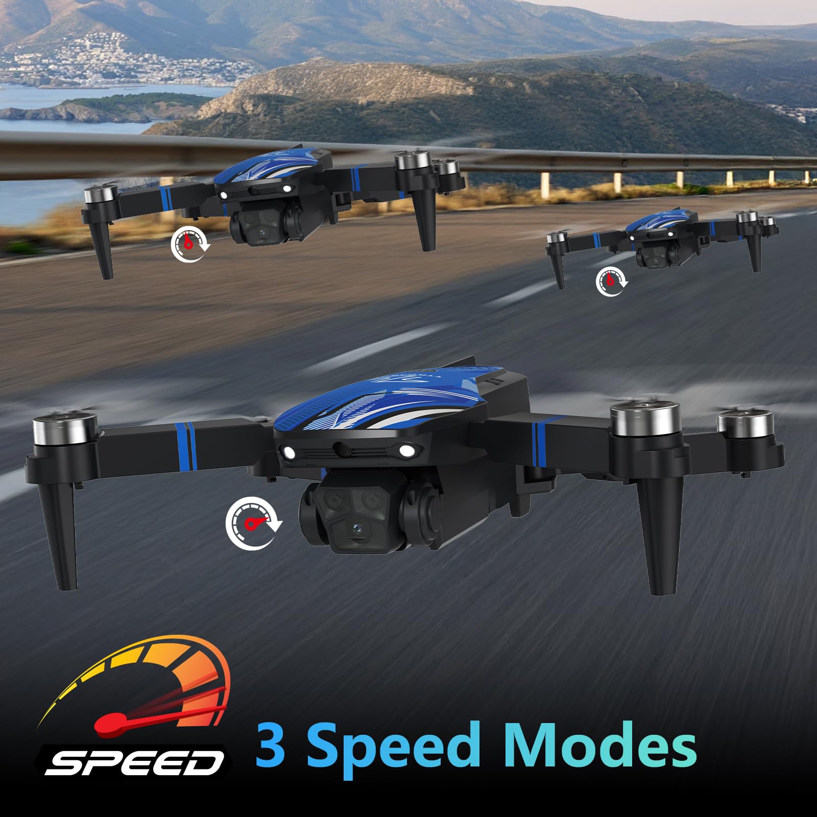 TTROARDS TT19LCD Drohne mit 4k Kamera für Erwachsene, FPV Drohne mit 2.8in LCD Bildschirm Berufstätige, Brushless Motor, 270°Hindernisvermeidung Höhenhaltung 3D Flip 5G RC Mini Quadcopter für Anfänger