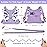 Accmor Toddler Harness Leash, Cute Butterfly Kids Leash + Anti Lost Wrist Link for Outdoor Travel, Mini Child Walking Harness Wristband Assistant Strap Belt for Baby Girls (Purple)