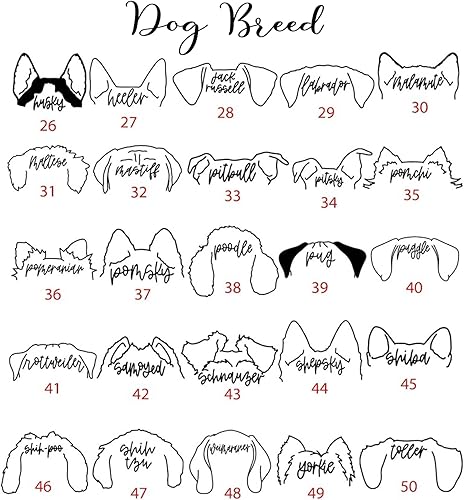 Miniatura 4 de IZI POD Sudadera personalizada de raza de perro, sudadera con orejas de perro con nombre, sudadera con capucha para perro y papá