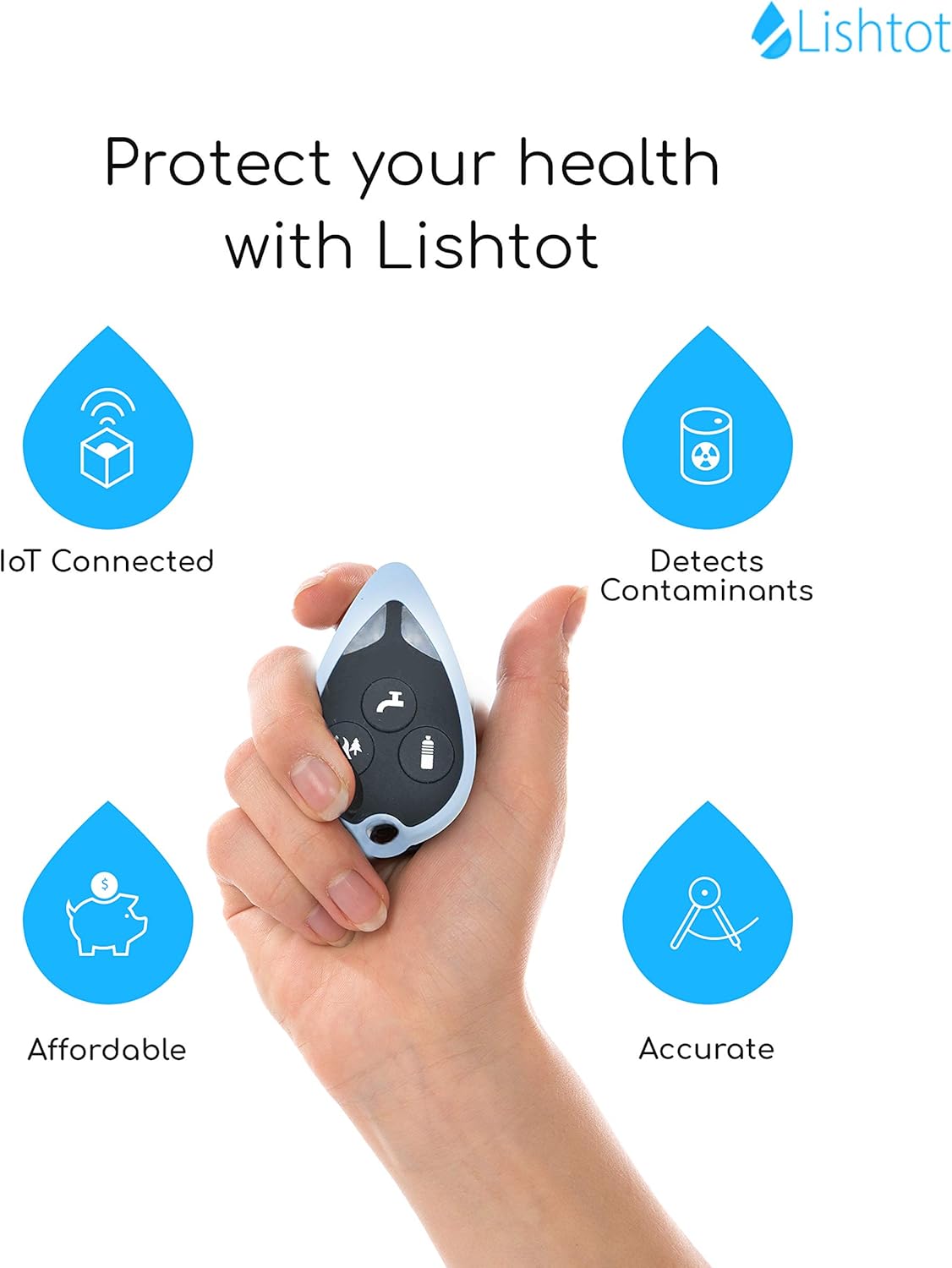 Tech Deals 🔥 Lishtot TestDrop Pro - Water Quality Tester Analyzes Any Water in 2 Seconds and Shows The Result on The app Tech Deals 🔥 Lishtot TestDrop Pro - Water Quality Tester Analyzes Any Water in 2 Seconds and Shows The Result on The app