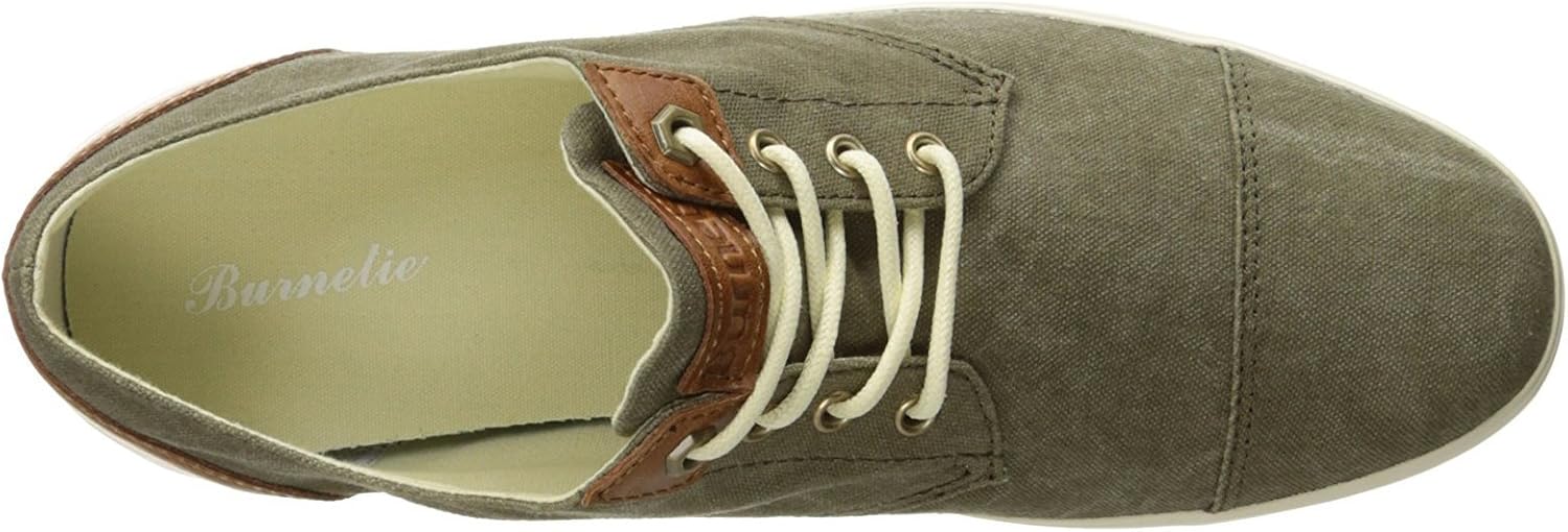 Burnetie Men's Hawk Eyes Lace-Up Low Top Sneaker