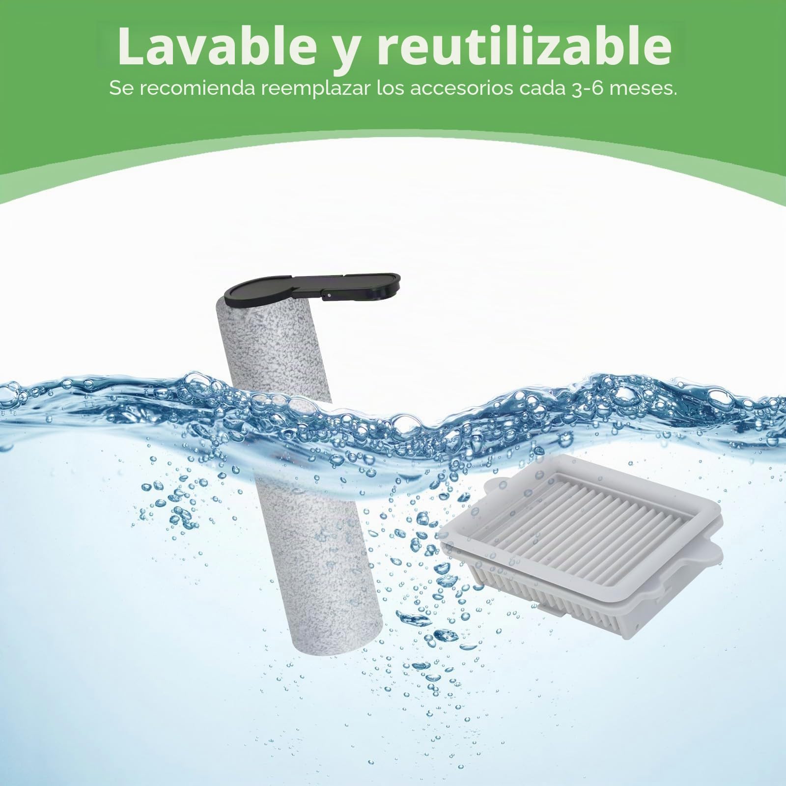 5 unidades de rodillos de cepillo accesorios para aspiradora F25/F25 LT/F25 RT/F25 ACE/F25 ALT(Ace Lite)/F25 BX/F25 ACE Combo/F25 Combo/F25 GT Aspiradora en húmedo y seco, 2 rodillos de