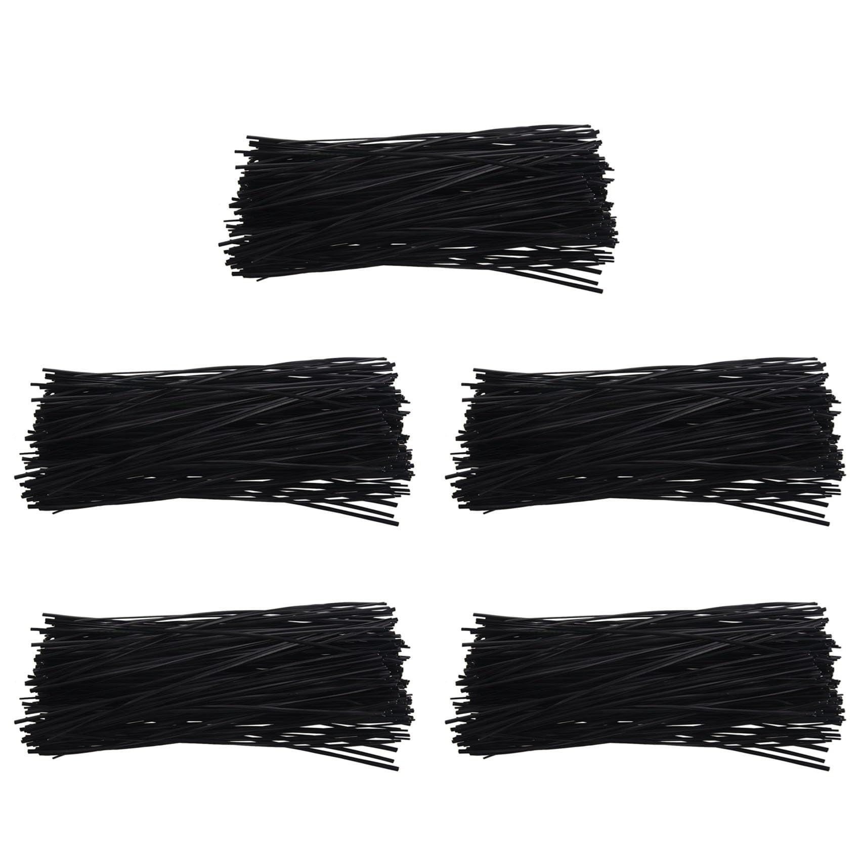 Jnchdghwa Black 1000Pcs Plastic Shell Package Reusable Twist Ties Cable Fasteners 150Mm