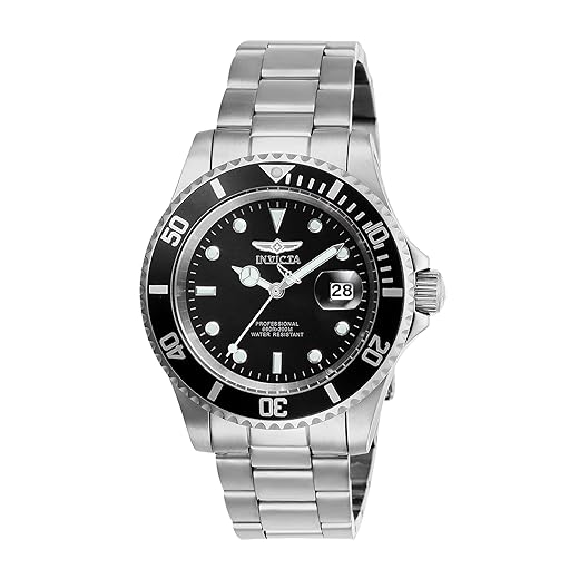 Invicta Relógio masculino de quartzo Pro Diver com pulseira de aço inoxidável