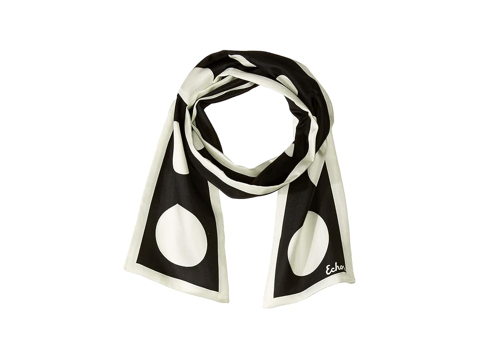 

Echo Design Polka Dot Silk Oblong Scarf (Black) Scarves