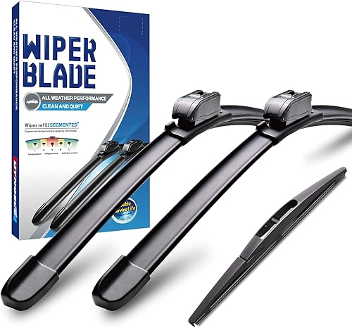 Miniatura 6 de Limpiaparabrisas de 26 pulgadas + 16 pulgadas + 12 pulgadas para Honda CR-V 2012-2016, limpiaparabrisas de repuesto para todas las estaciones (juego