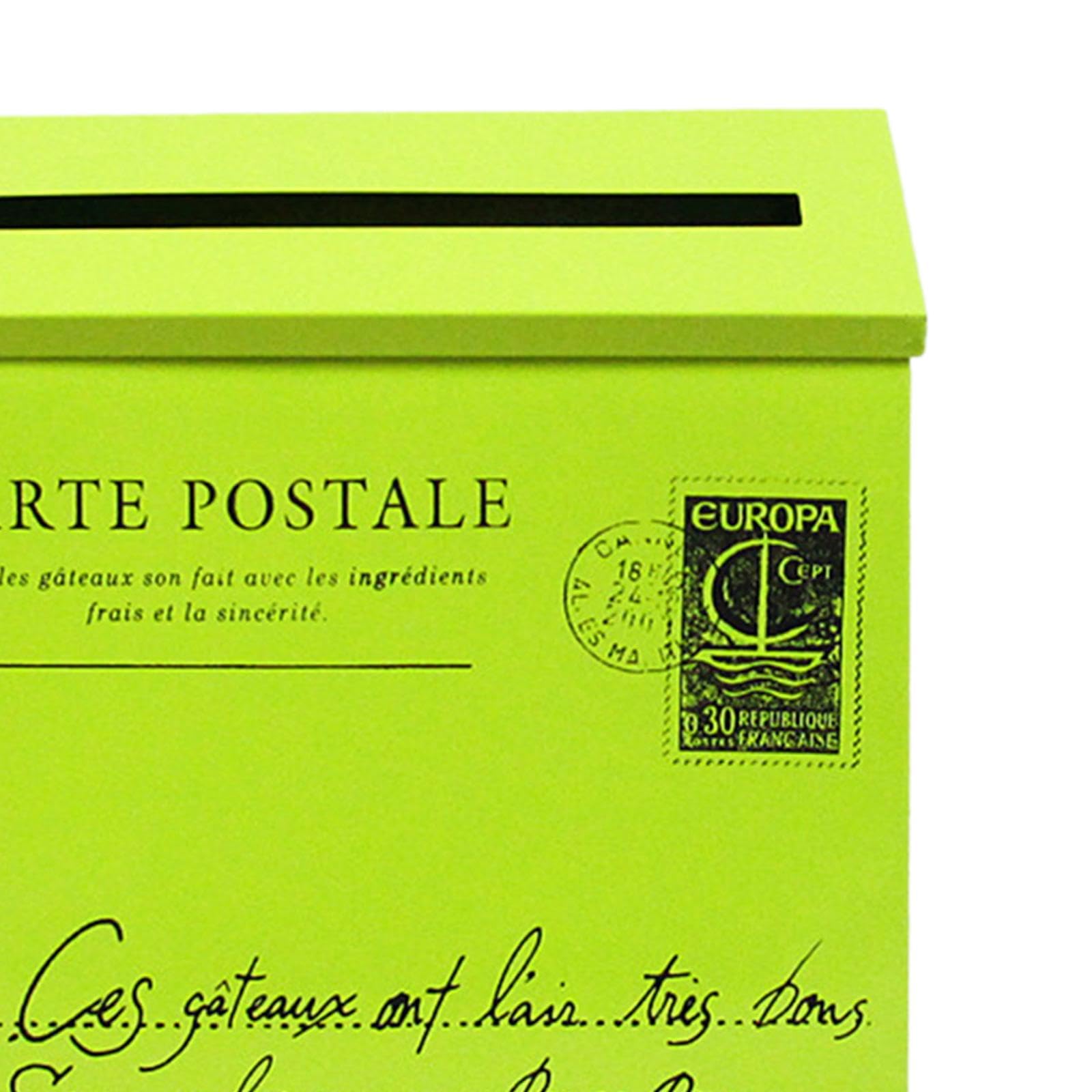 The Style SutraWall Mounted Mailbox Retro Drop Box for Front Door Outside House Home Office green-image-43