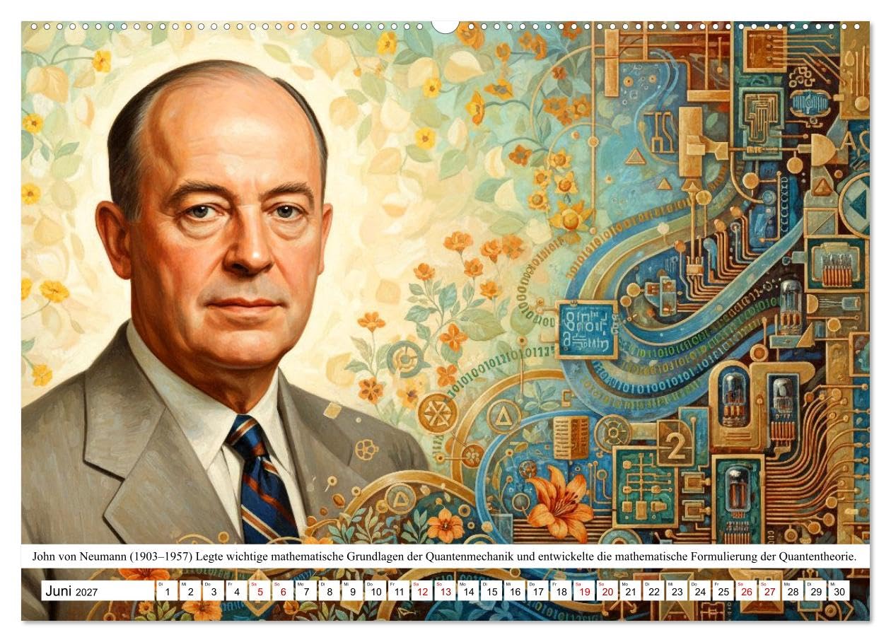 CALVENDO · Vordenker der Quantenphysik (Kalender 2027) | DIN A2 Querformat · Wandkalender · Hommage an die Visionäre, die den Blick auf die Welt der kleinsten Teilchen für immer…