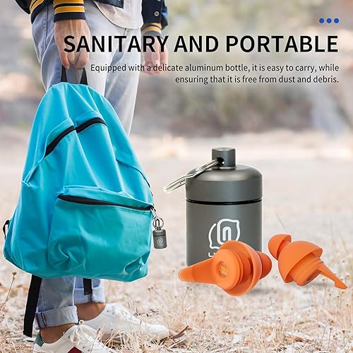 Miniatura 6 de LYSIAN Tapones para los oídos de concierto de alta fidelidad, tapones para los oídos reutilizables para músicos, protección auditiva de 23 dB para