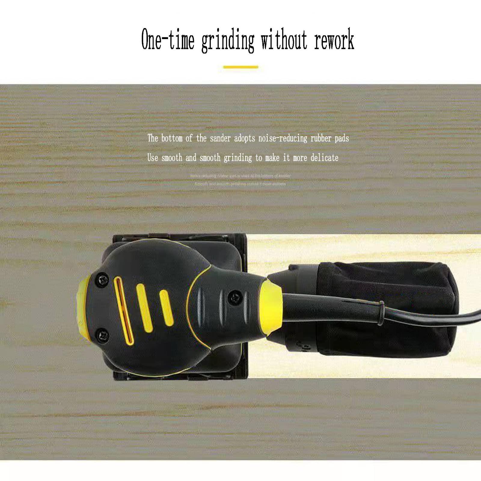 Levigatrice elettrica per legno, smerigliatrice da 16.000 giri/min, con interruttore antipolvere, per mobili, stucco e lucidatura, strumento efficiente per la lavorazione del legno