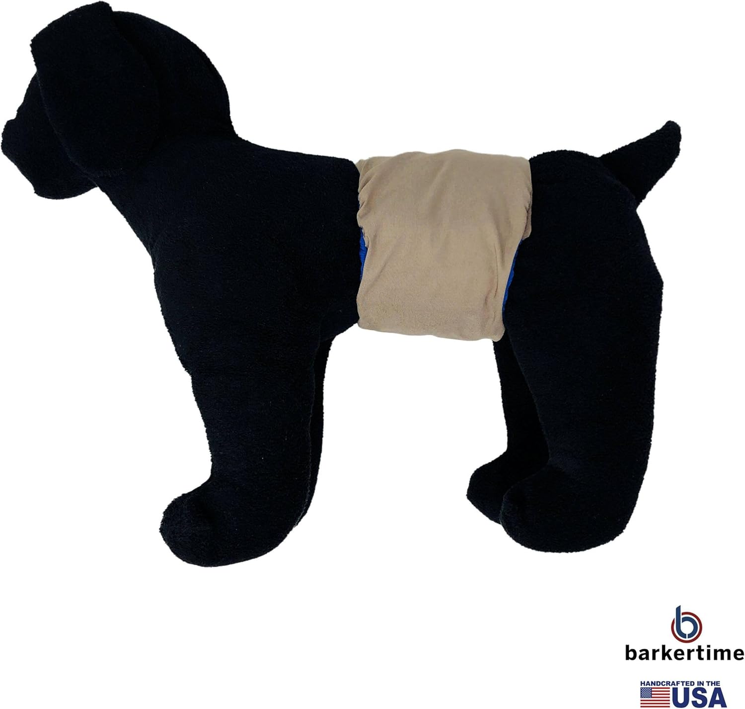 Biscotti Beige Dog Belly Band, XL Male Dog Diaper - Made in USA