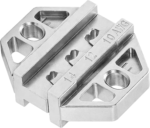 Miniatura 16 de haisstronica - Juego de herramientas de crimpado - 6 piezas de matrices de crimpado para termorretráctiles, nailon aislado, no aislado, terminal