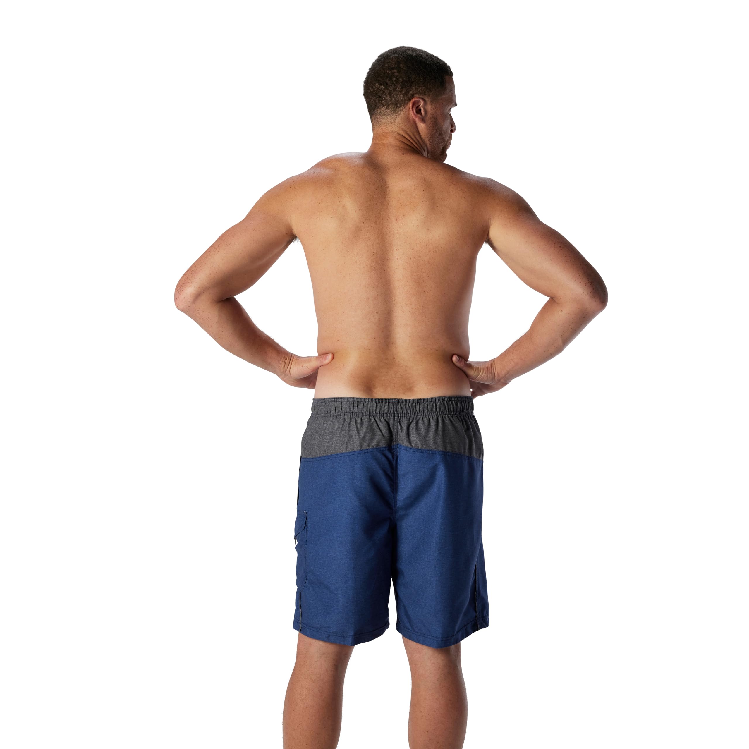 Speedo - Pantalón Corto de baño para Hombre, Longitud de la Rodilla, Marina Sport Volley