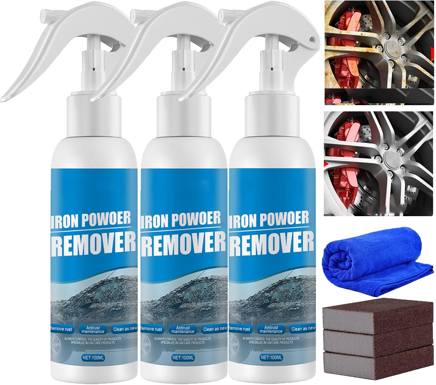 KCRPM Iron Powder Remover, 2023 Iron Remover Car Detailing
