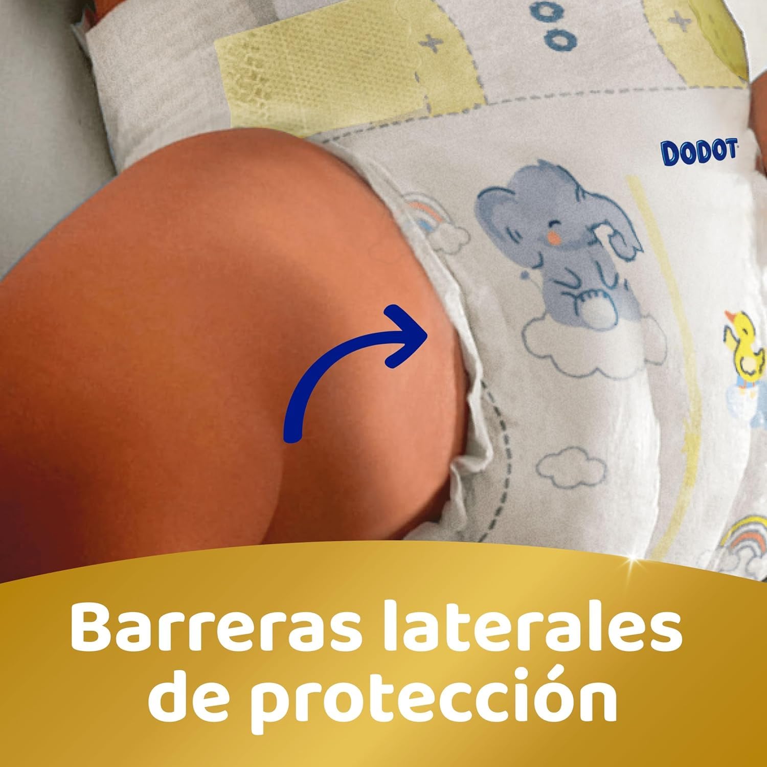 Dodot Sensitive Pañales, Talla 6 +, Extra Absorción, 160 Unidades, Para Bebés 14+ kg, 12 Horas de Protección, Con Barreras Antifugas y Materiales Ultra Suaves