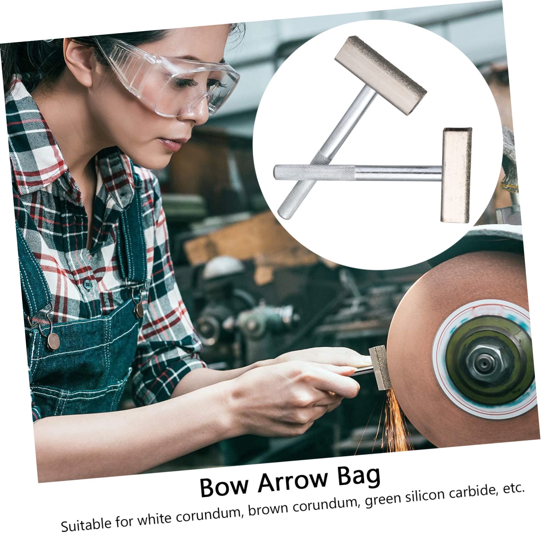 HAWILLOSCH Wheel Dresser Tool 2pcs Stone Dresser Smoothing for Grinding Wheel Deburring Shaping