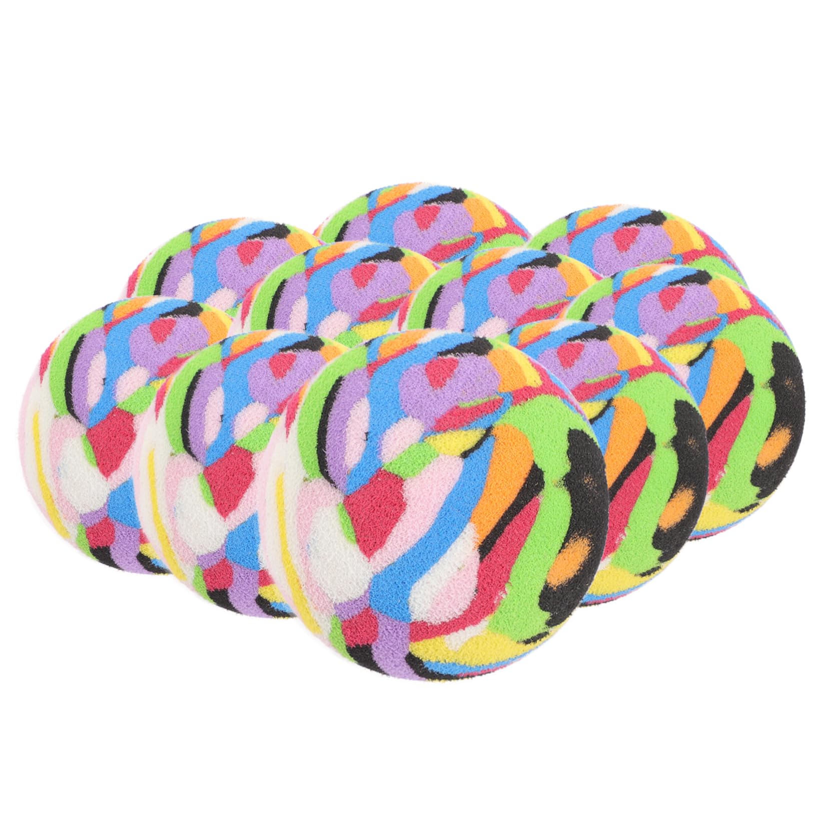 Mipcase 10Pcs Compact Golf Practice Balls Wear Resistant Elastic Training Balls for Use Safe for Backyard Sessions