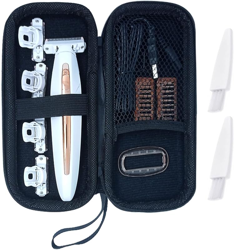 Estojo para barbeador elétrico feminino LinMei compatível com Finishing Touch Flawless Body