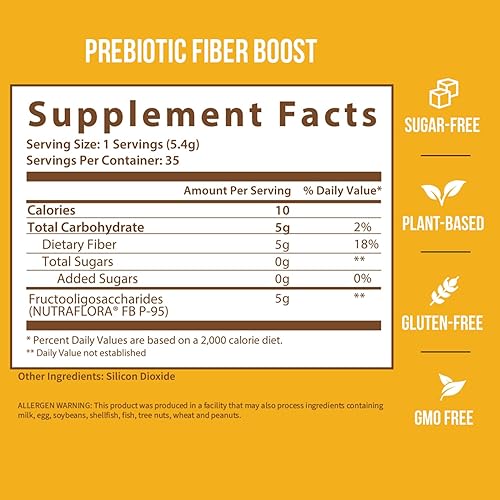 Miniatura 4 de GOBIOTIX Paquete de suplemento de fibra prebiótica + polvo Super Greens Powder N' Super Reds
