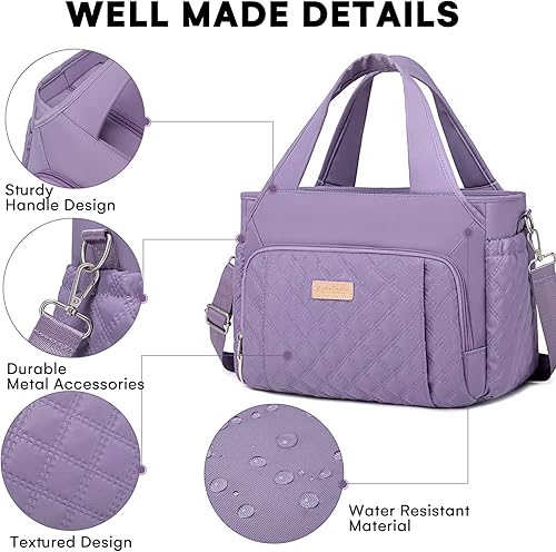 Miniatura 4 de Artelaris Bolsa de almuerzo para mujer, lonchera aislada para el trabajo, bolsa de almuerzo grande a prueba de fugas, bolsa de almuerzo para mujer