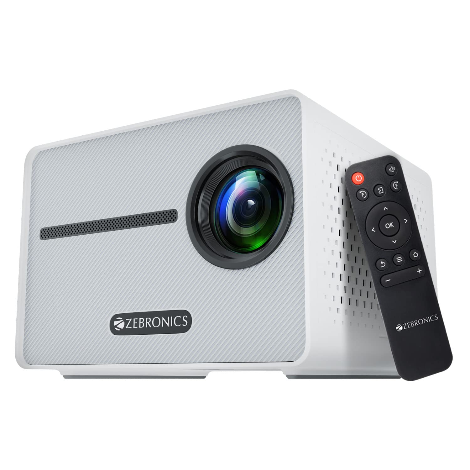 Zebronics PIXAPLAY 20 LED Projector with FHD 1080p, HDMI, USBx2, Aux Out, Bluetooth v5.1, Upto 431 cm Screen Size, Built-in-Speaker, 3000 Lumens and a Compact Design