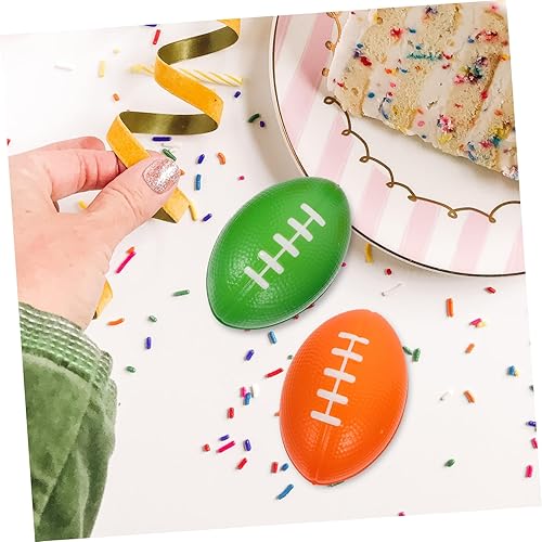 Miniatura 2 de TOYANDONA 6pcs Fútbol DIY Paisaje Decoración Mini Rugby Footballs Rugby Footballs Mini DIY Rugby Footballs Rugby Footballs Decoraciones Miniatura