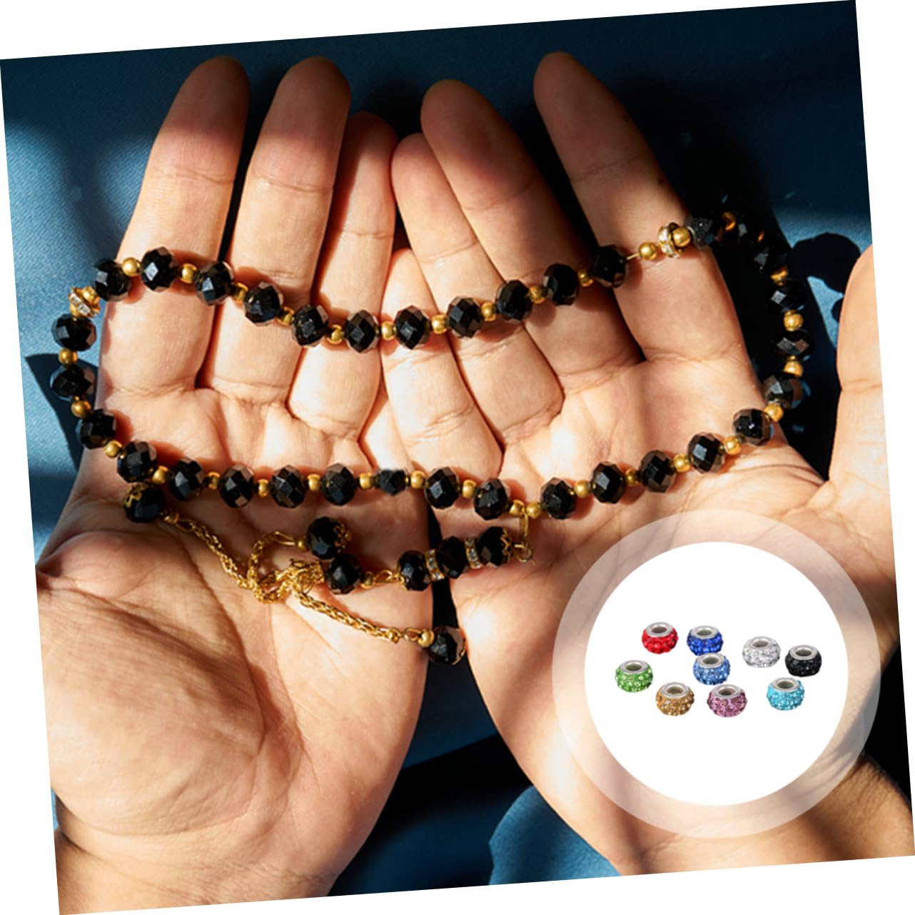 OSALADI 200 Piezas Abalorios Sueltos para Diy Accesorios para Pulseras y Collares para Manualidades y Decoraciones