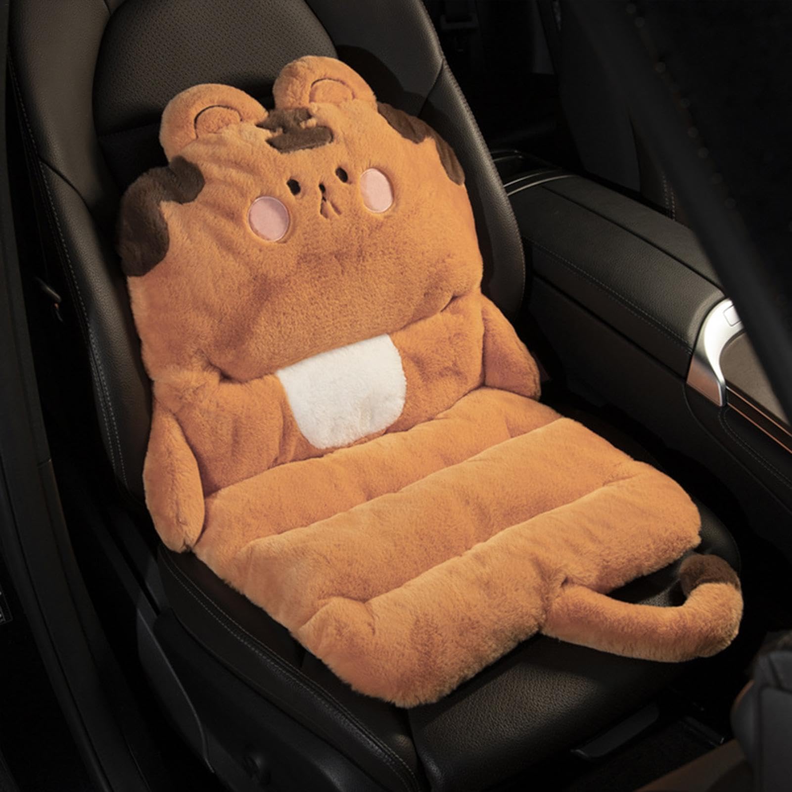 1/5 pz cuscino per sedia, cuscino di supporto lombare auto | antiscivolo lavabile 1 pezzo comodo cuscino per sedia a cartoni animati riduce la pressione sul coccige per auto, SUV, picnic | lavabile 1 pezzo comodo cuscino per sedia a cartoni animati riduce