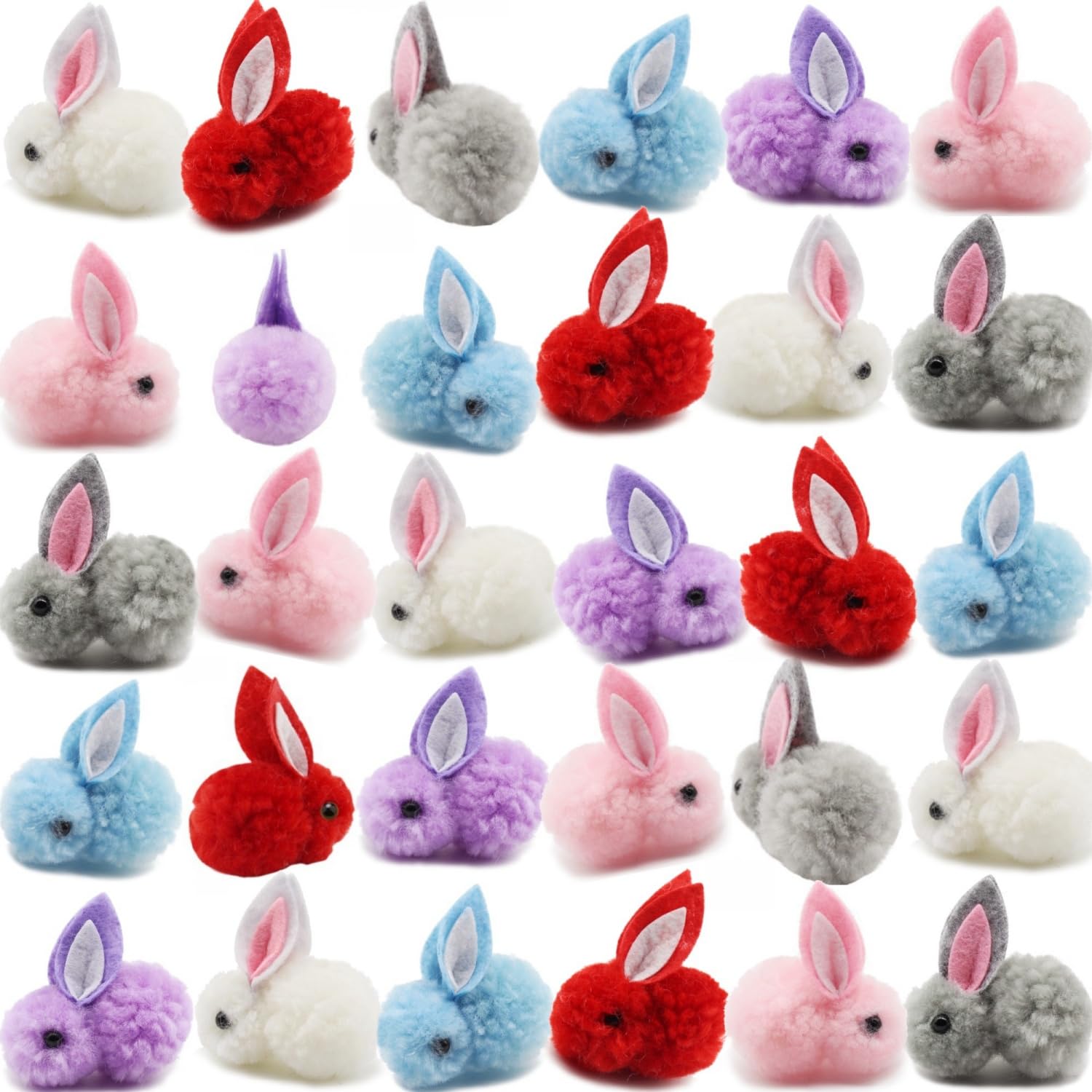 Sponsored Ad - 30 Pcs Mini Plush Easter Bunny Animals, Miniature Stuffed Rabbit, Soft Tiny Stuffed Animals Easter Bunnies Plush Rabbit for Easter Basket Stuffers, DIY Hair Clips